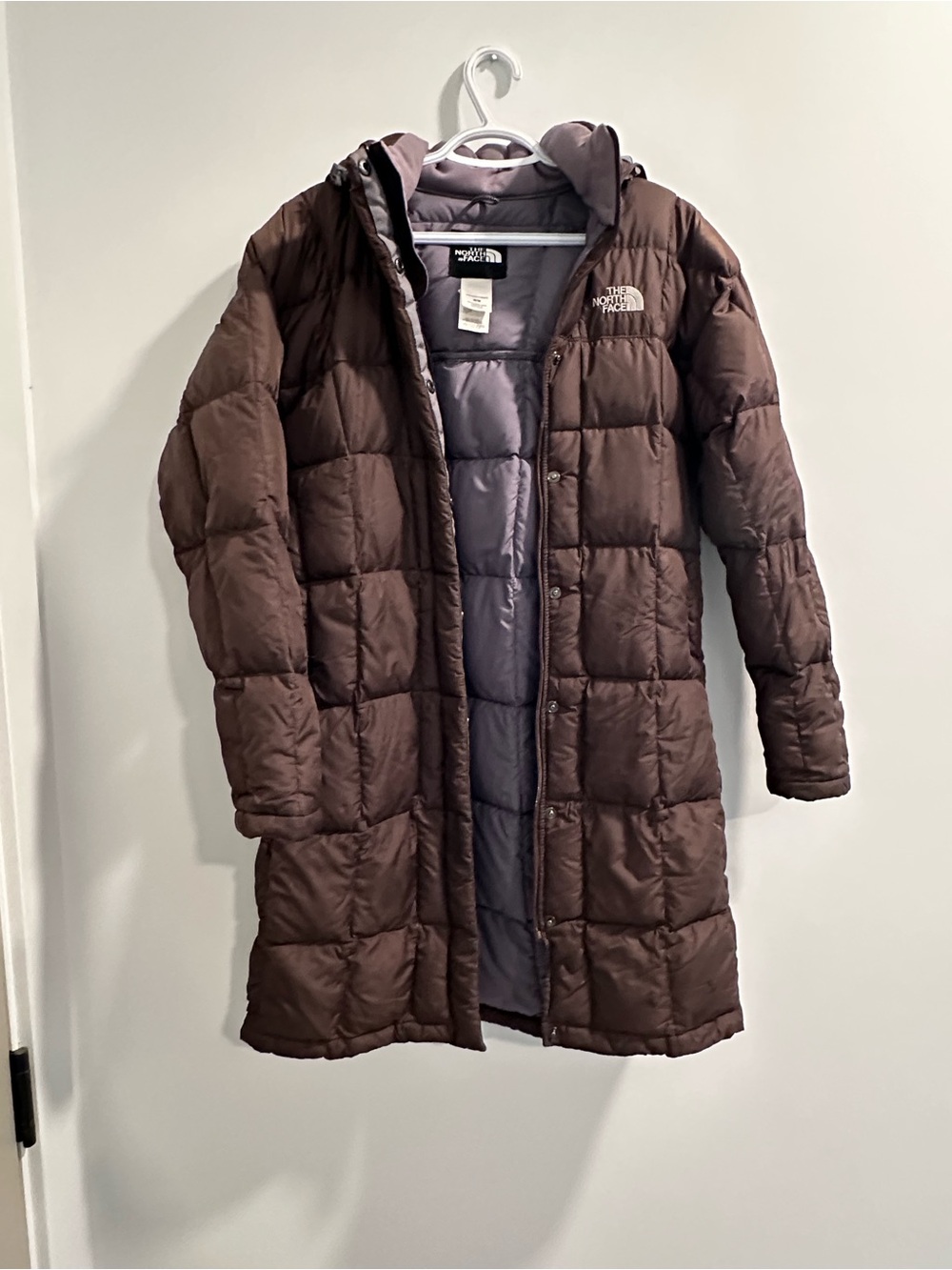 The North Face Women's Brown Quilted Long Puffer Coat
